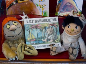 Cover of WIld Thing by Maurice Sendak which talks to the need adolescents have to explore the world, knowing there is always a safe home to return to.